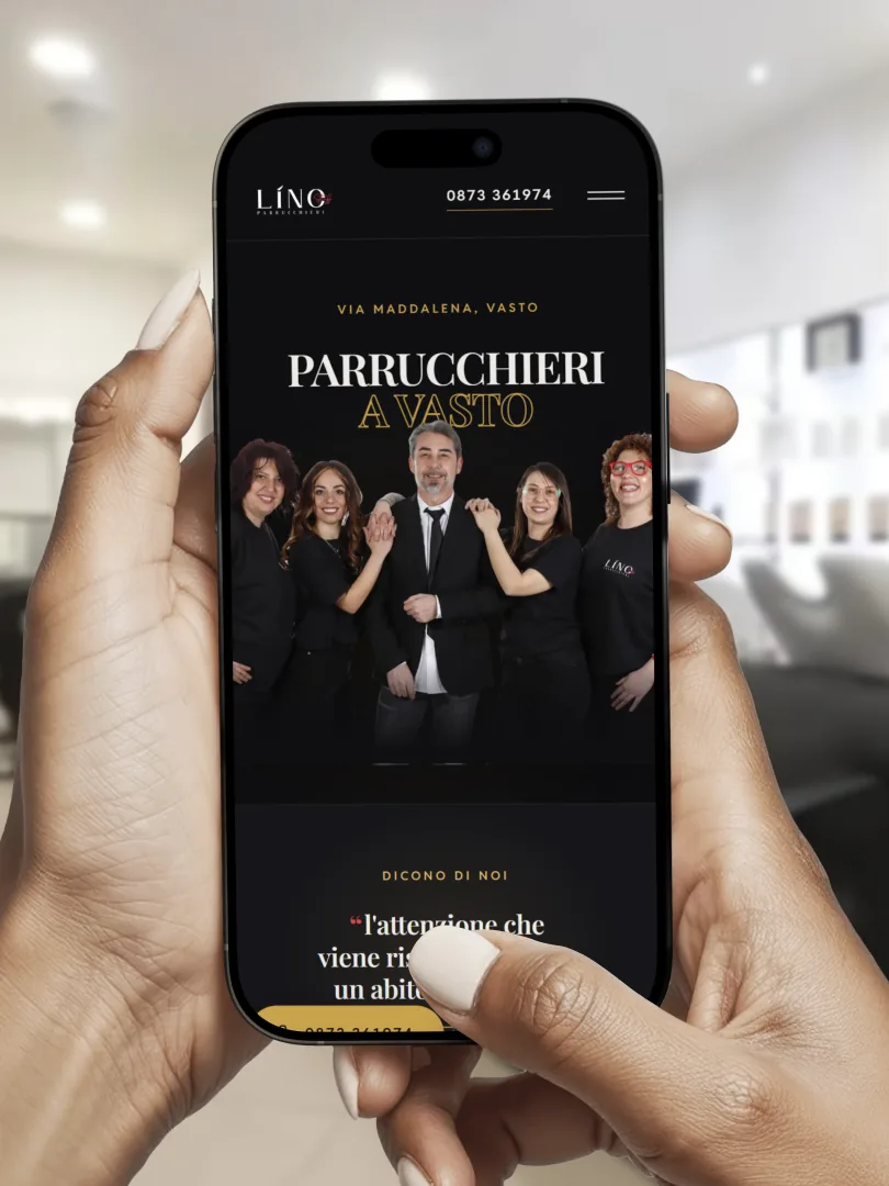 Il lavoro fatto per Lino Parrucchieri